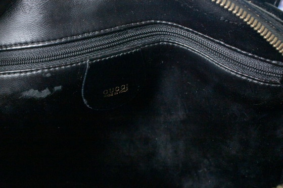 Bolso de bambú de piel brillante de Gucci en color negro. – Bolsos de hombro, Calfskin (photo 7 of 8)