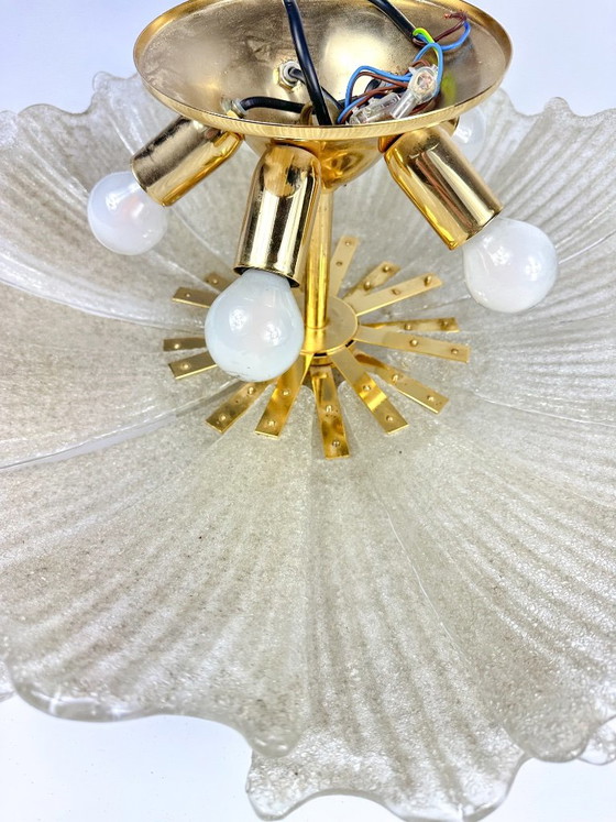 Plafoniera vintage Barovier e Toso, Barovier & Toso, Plafoniere, Ottone, Dorato (foto 9 di 15)