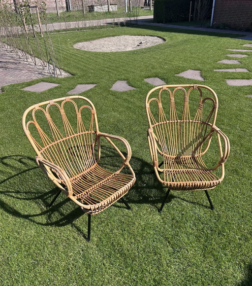 Vintage Rattan Chairs/Armchairs