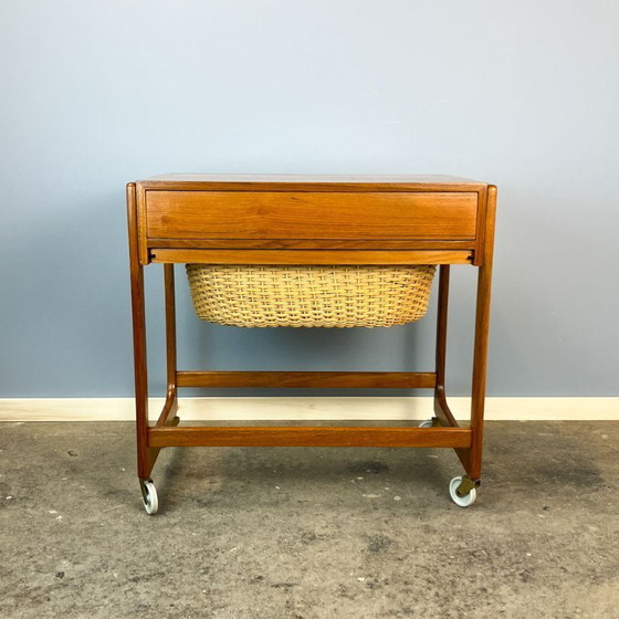 Image 1 of Scatola da cucito rotante di BR Gelsted Denmark, teak, anni '60