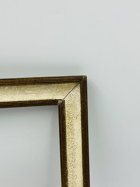 Image 1 of Vintage cream and old gold frame