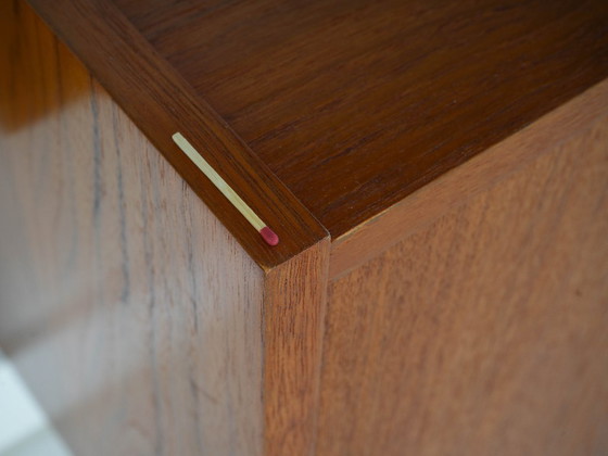 Danish Modular Shelving From The 1970s — Teak Veneer With Black Wall Rails, Ten Shelves – Bookcases, Wood (photo 16 of 18)