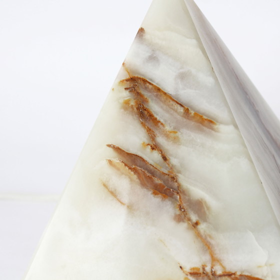 Image 1 of Vintage onyx piramide lamp