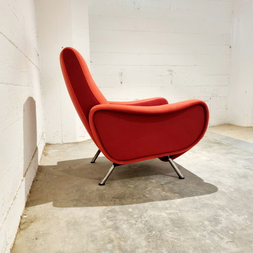 Sillón "Lady" ajustable de los años 50 al estilo de Marco Zanuso, producido por Pizzetti Roma