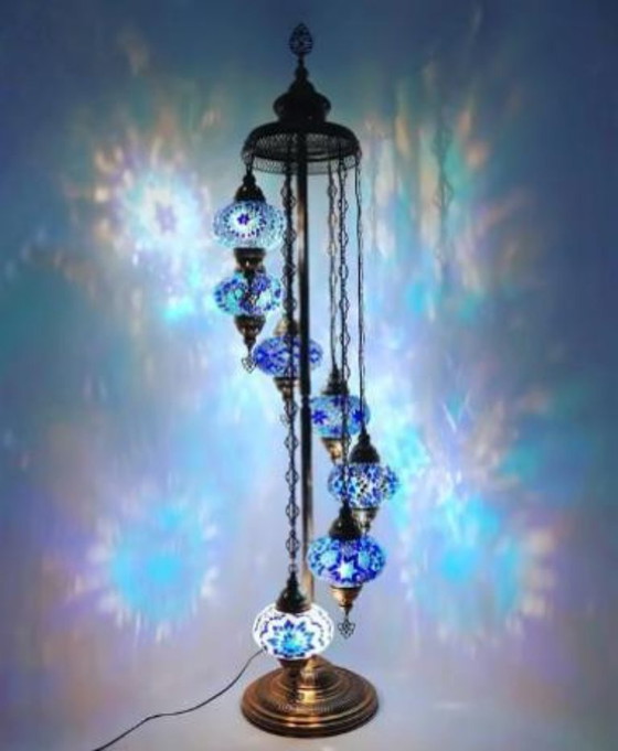 Image 1 of Lámparas de pie de mosaico turco hechas a mano