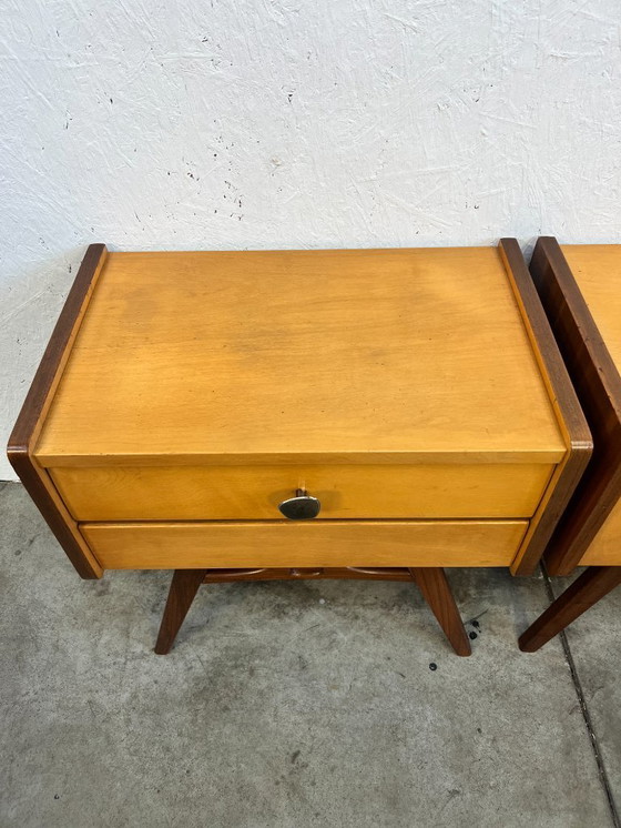 Image 1 of Set di comodini vintage, anni '50/'60, Paesi Bassi