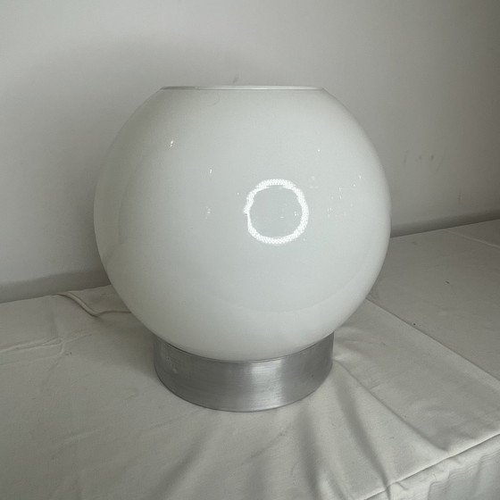 Image 1 of Lampe De Table En Verre 1970’S