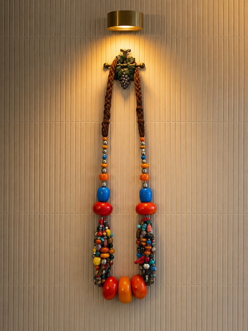 XXL Marokkanische Amazigh (Berber) Wandkette | 130 cm | ca. 6 kg | Einzigartiges Schmuckstück