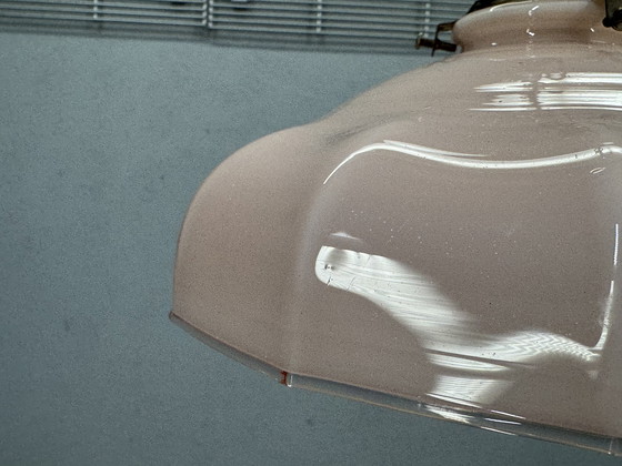 Image 1 of Lampada a sospensione antica Art Déco: vetro elegante e atmosfera senza tempo