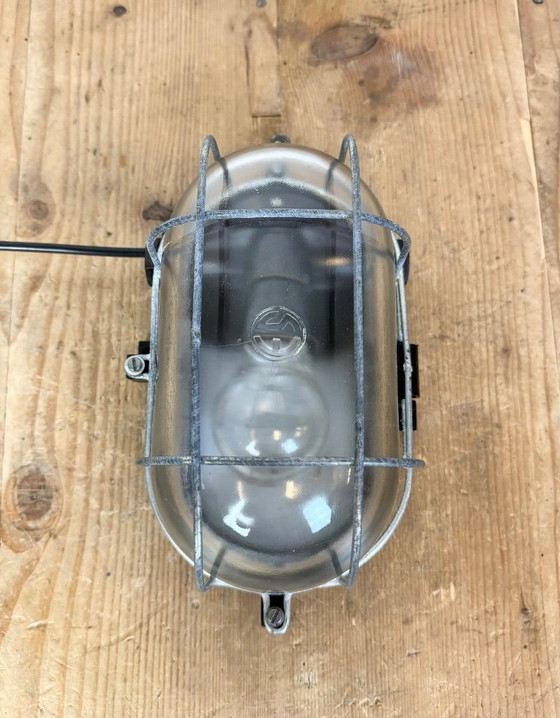 Image 1 of Industrial Brown Bakelite Wall Light with Clear Glass, 1960s