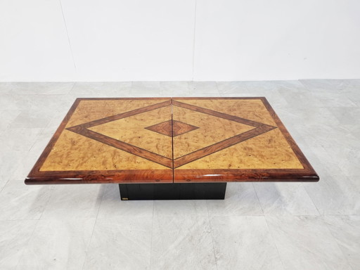 Table basse de bar cachée vintage par Eric Maville, 1970