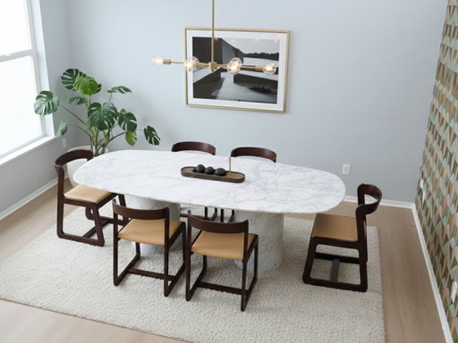 Ensemble de 6 chaises à repas Mario Sabot, Italie 1970