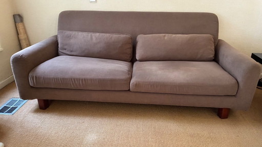 Vintage IKEA Nikkala 3-Seater Sofa in Taupe – 3 5 zitsbanken, Polyester