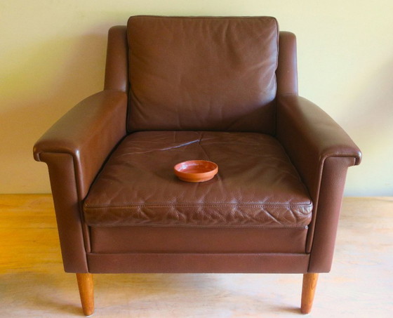 Danish Mid Century Lounge Chair in Cognac Coloured Leather, 1960s – Armchairs (photo 2 of 8)