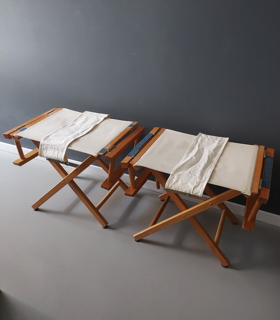 Image 1 of 2 Stuks Vintage Regiseursstoelen Jaren 70