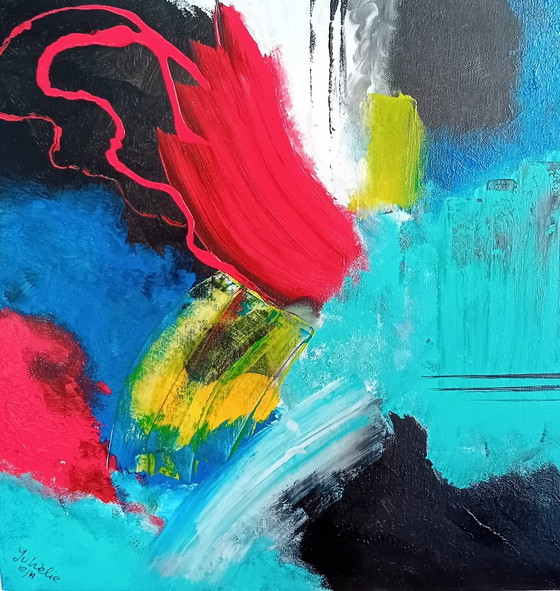 Image 1 of 2 Modern Abstract Paintings