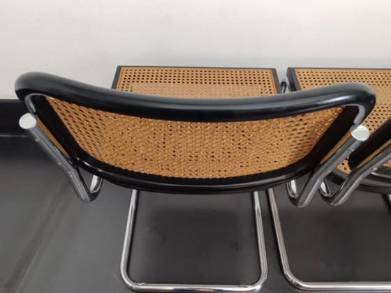 Image 1 of Set di quattro sedie B32 di Gavina della fine degli anni '60