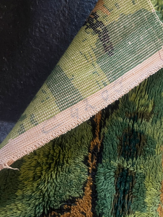 Image 1 of 1 x Desso Psychedelic Großtapete aus den 1970er Jahren (2 x 3 m) in Grün-Orange