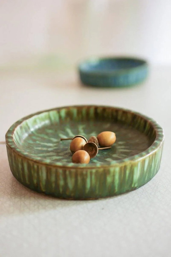 Image 1 of Bols Birka en poterie d'art scandinave par Gunnar Nylund pour Rörstrand, années 1960, set de 2