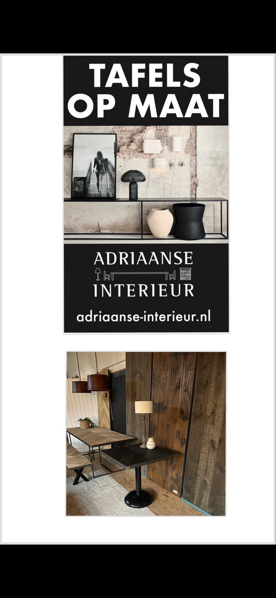 Image 1 of Beton cire kruk op wieltjes.   €125,-