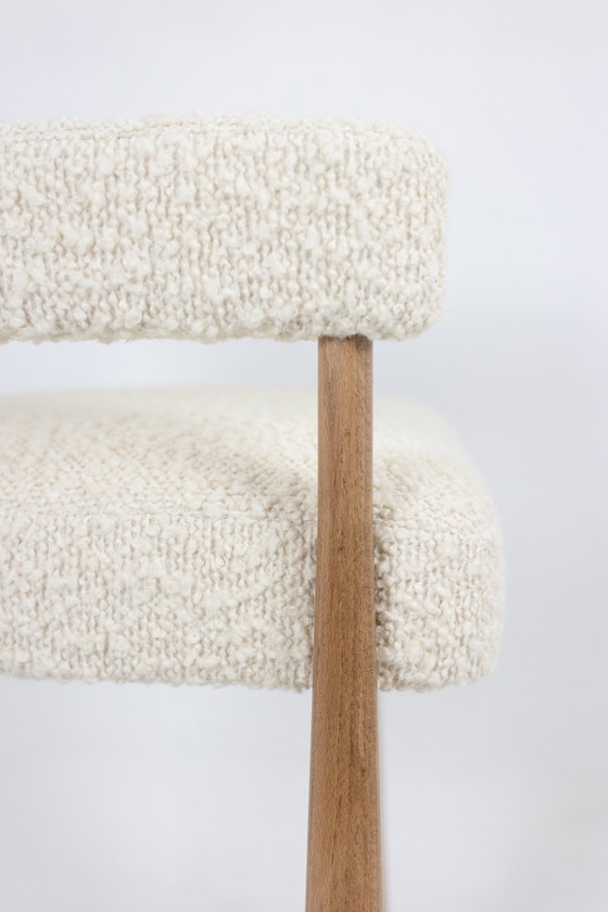 Image 1 of Pair of Bar Stools in Blond Beech. Contemporary work.
