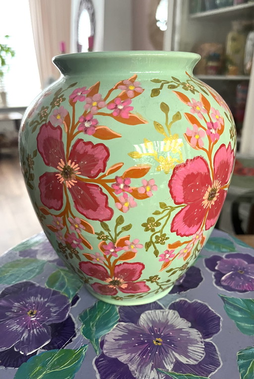 Hand-painted vase