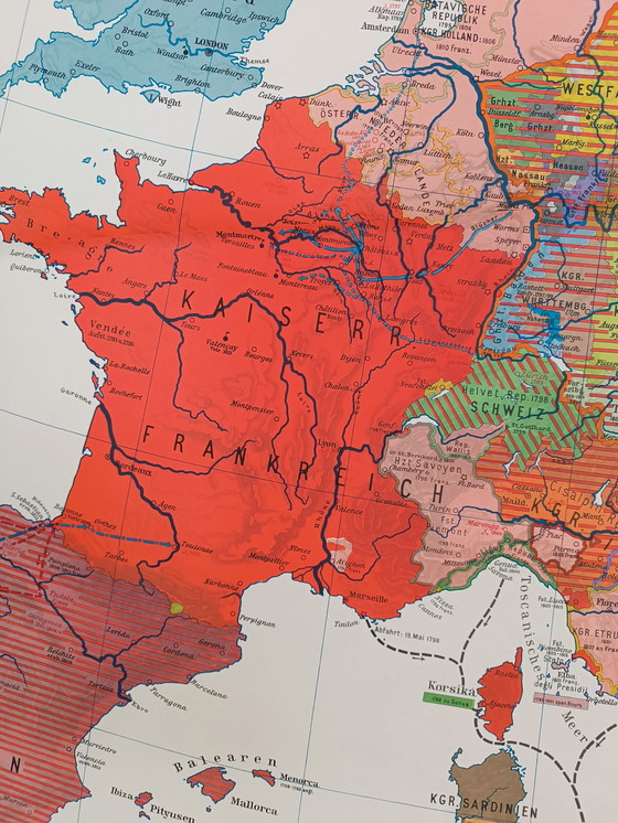 Image 1 of German School Map: Napoleon's Campaigns
