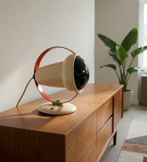 (W015) Vintage Philips Infraphil 7529 – warme Lampe von Charlotte Perriand