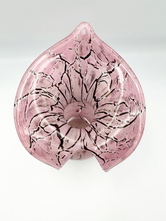 Image 1 of Murano style hand-blown glass vase