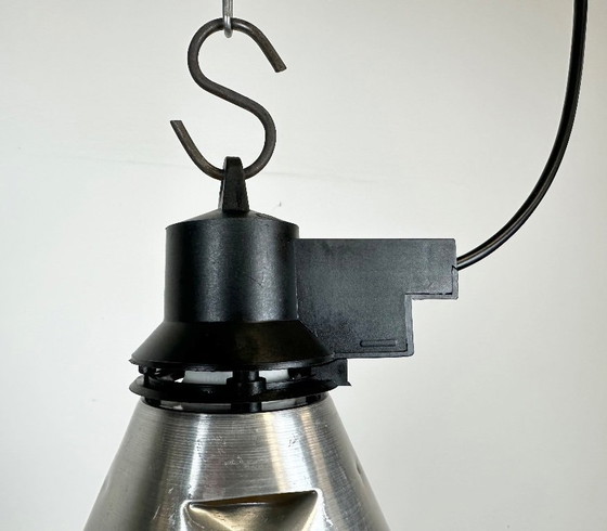 Image 1 of Small Industrial French Aluminium Pendant Lamp, 1960s