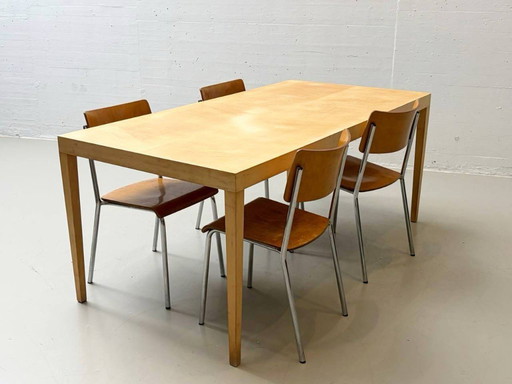 Solid maple table from Horgen Glarus