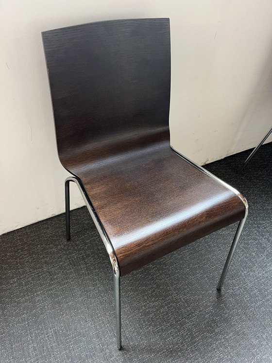 Image 1 of Set aus 6 Calligaris-Stühlen aus gebogenem Holz