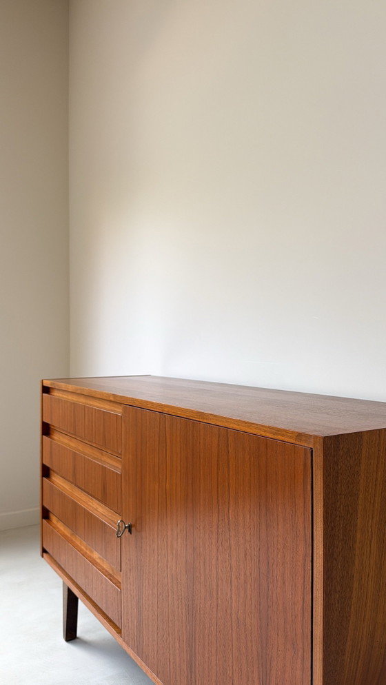 Vintage Teak Wooden Sideboard, Brown (photo 5 of 10)