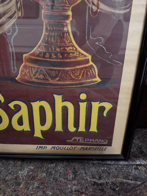 Image 1 of Framed poster "Cigarettes Saphire"