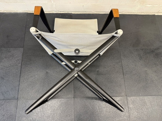 Image 1 of DEDON SEAX LOUNGE CHAIR WITH WOODEN ARMREST