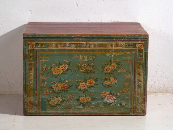 Baúl chino antiguo pintado en madera de pino - China, c.1900 – Armarios de almacenamiento (photo 26 of 40)