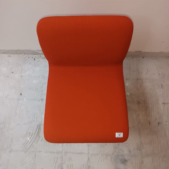 Image 1 of Lot van 4 Vintage Leren Stoelen door Poltronova, Harlow Variant 1971