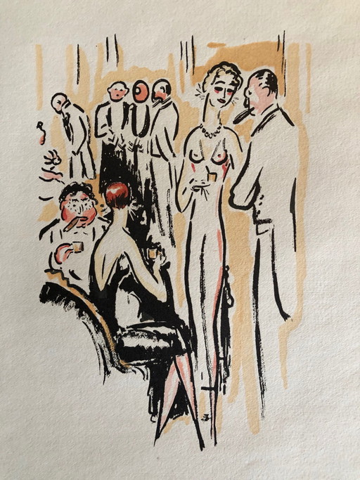 Kees van Dongen La Garconne 1925 pochoir