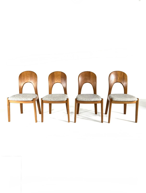 Image 1 of 4x chaise 'Morten', Koefoeds Hornslet '70