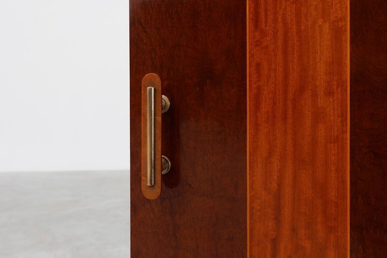 Image 1 of Armario Art Decó único con incrustaciones de chapa de madera, Francia años 20