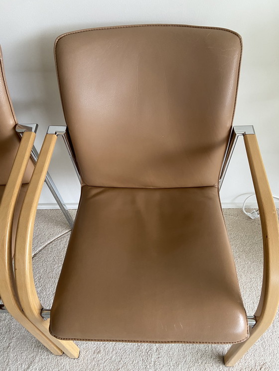 Image 1 of 6X Leolux Dining Chairs Cimaronne