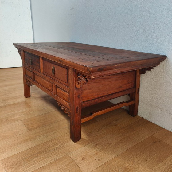 Image 1 of Vintage antieke Aziatische salontafel koffietafel 