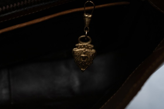 Gucci, Vintage Cognac GG Clasp Bag – Shoulder bags, Calfskin (photo 10 of 15)