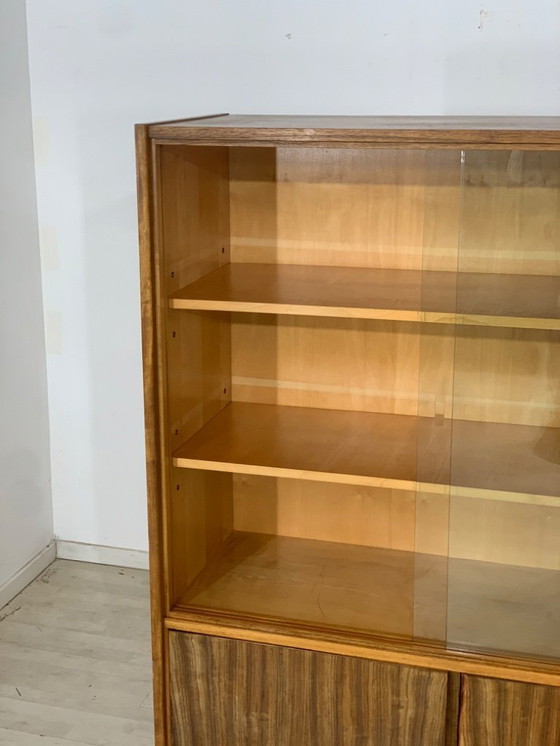 Image 1 of Mid century highboard vitrinekast servieskast vintage