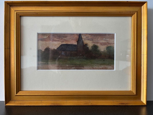 Aquarel J. H. Weissenbruch