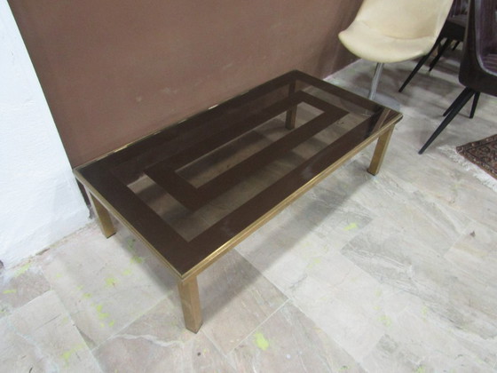 Image 1 of brass coffee table