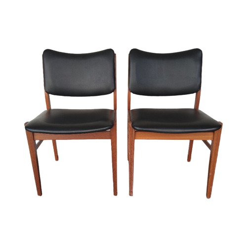Scandinavische eetkamerstoelen Teak