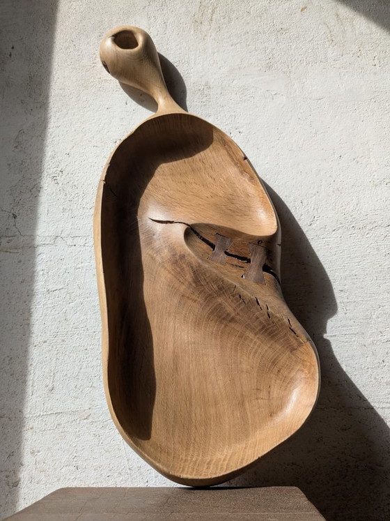 Grande Vassoio in Rovere Massiccio Intagliato – retroDom, Accessori da tavola, Wood (photo 4 of 6)