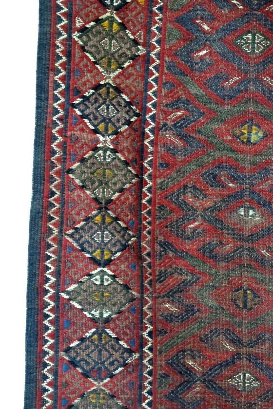 Image 1 of Yomuth nomads from Turkmenistan summer kilim 203x345 cm