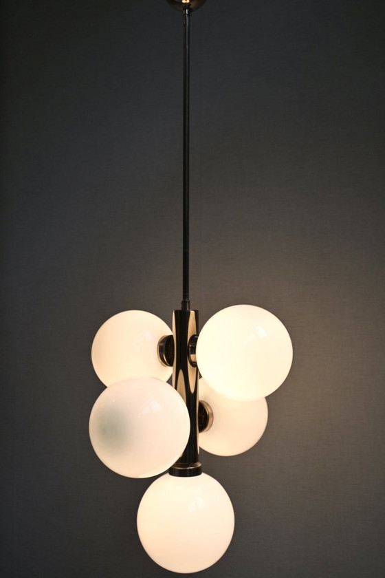 Image 1 of Lampada a globo massiccia, probabilmente degli anni '80